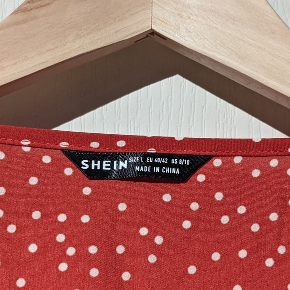 💖SHEIN💖 - Red Polka Dot Dress - NWOT - Picture 3 of 3